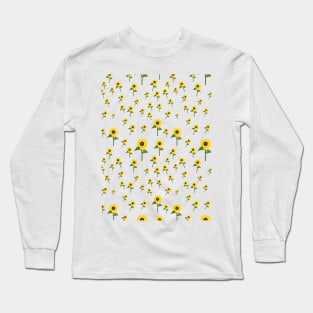 Sunflower flower pattern Long Sleeve T-Shirt